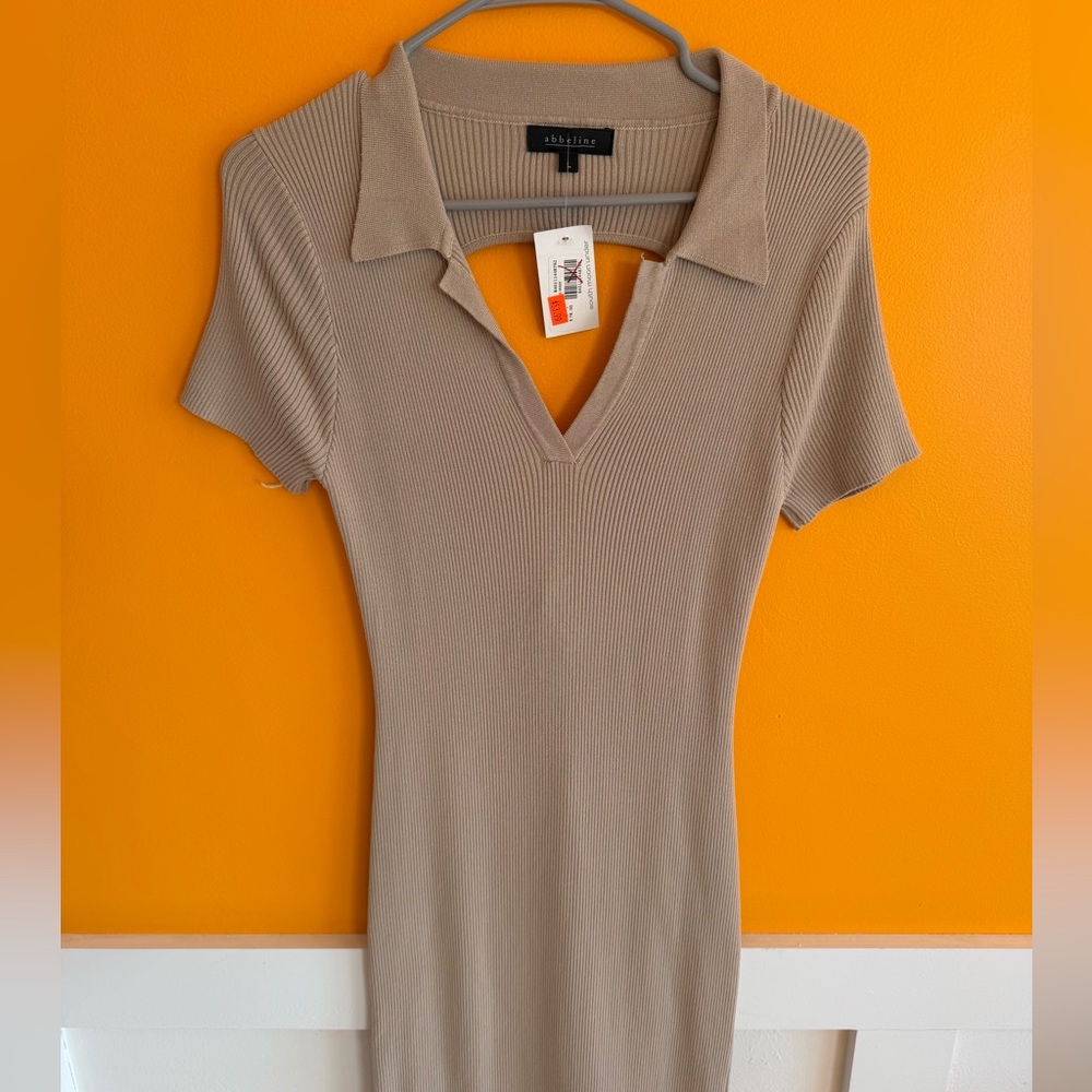South Moon Under Taupe Collared Maxi Dress - Picture 5 of 5